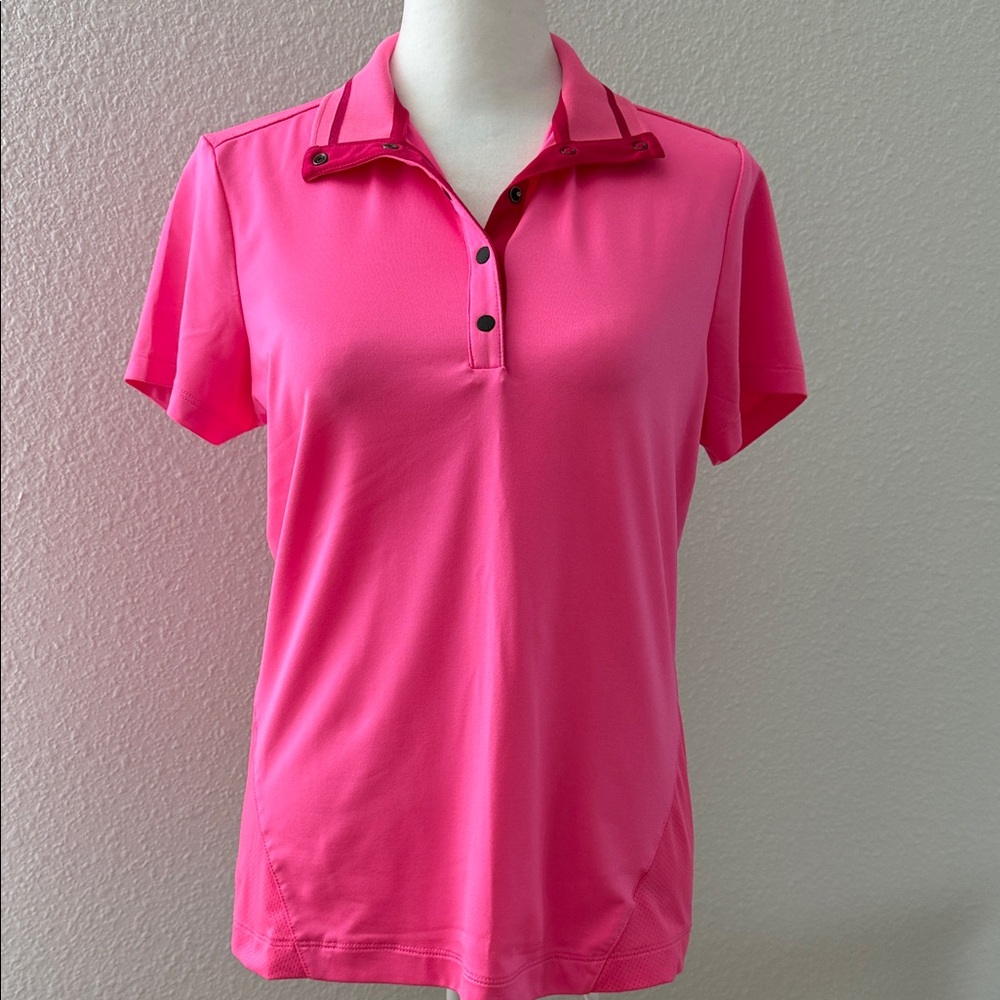 Pink Women's Polo Top